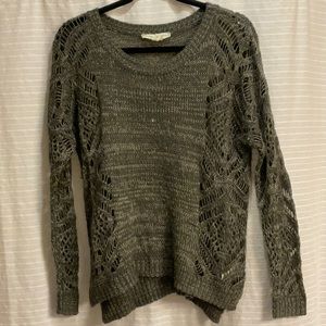 Green knit sweater